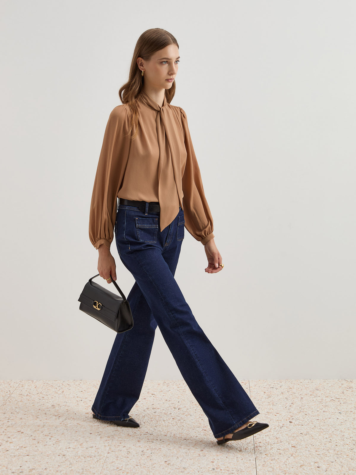 Calças denim wide leg - DECENIO