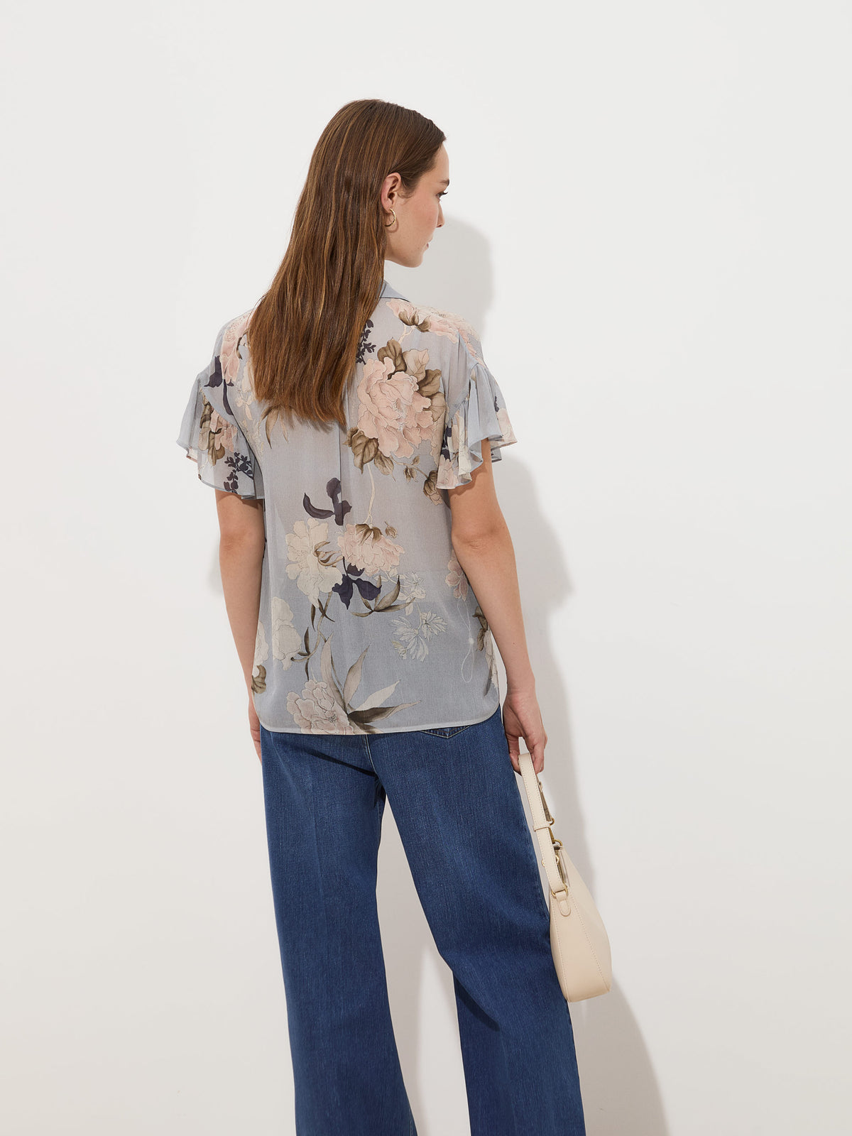Blusa com estampado floral