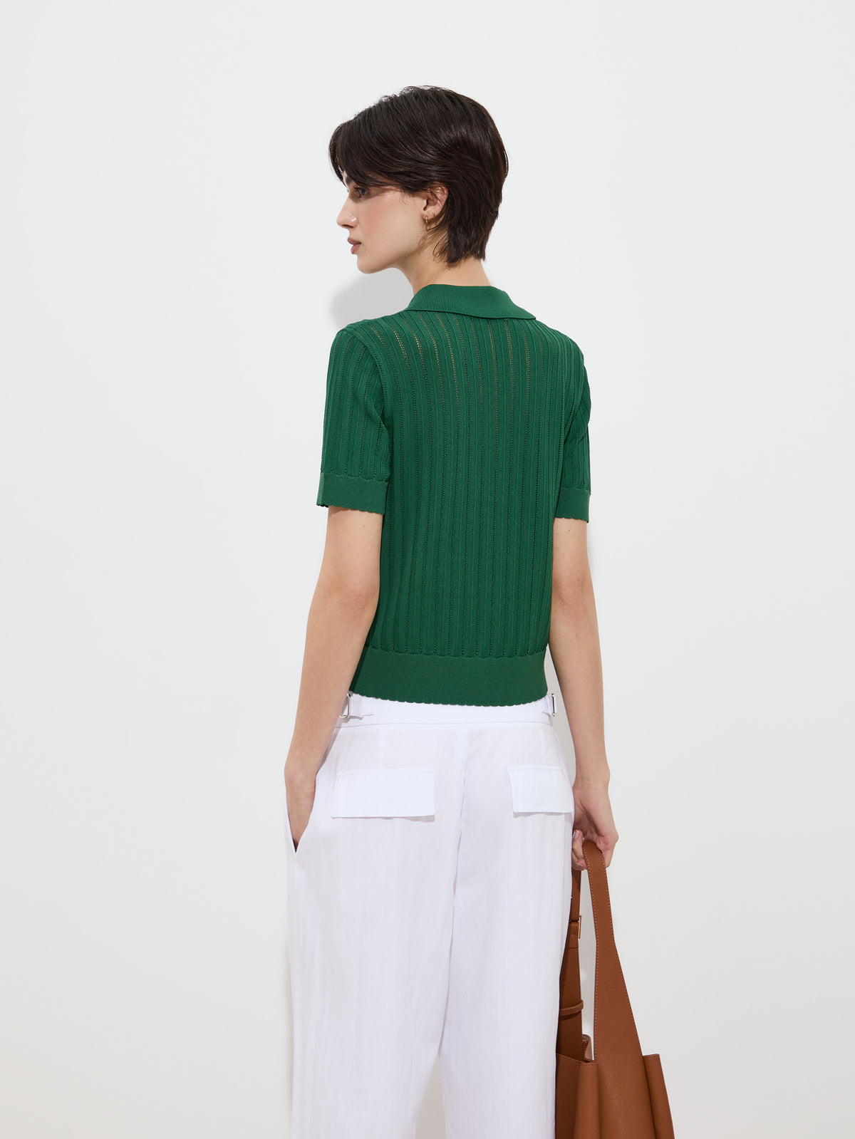 Casaco de malha curto