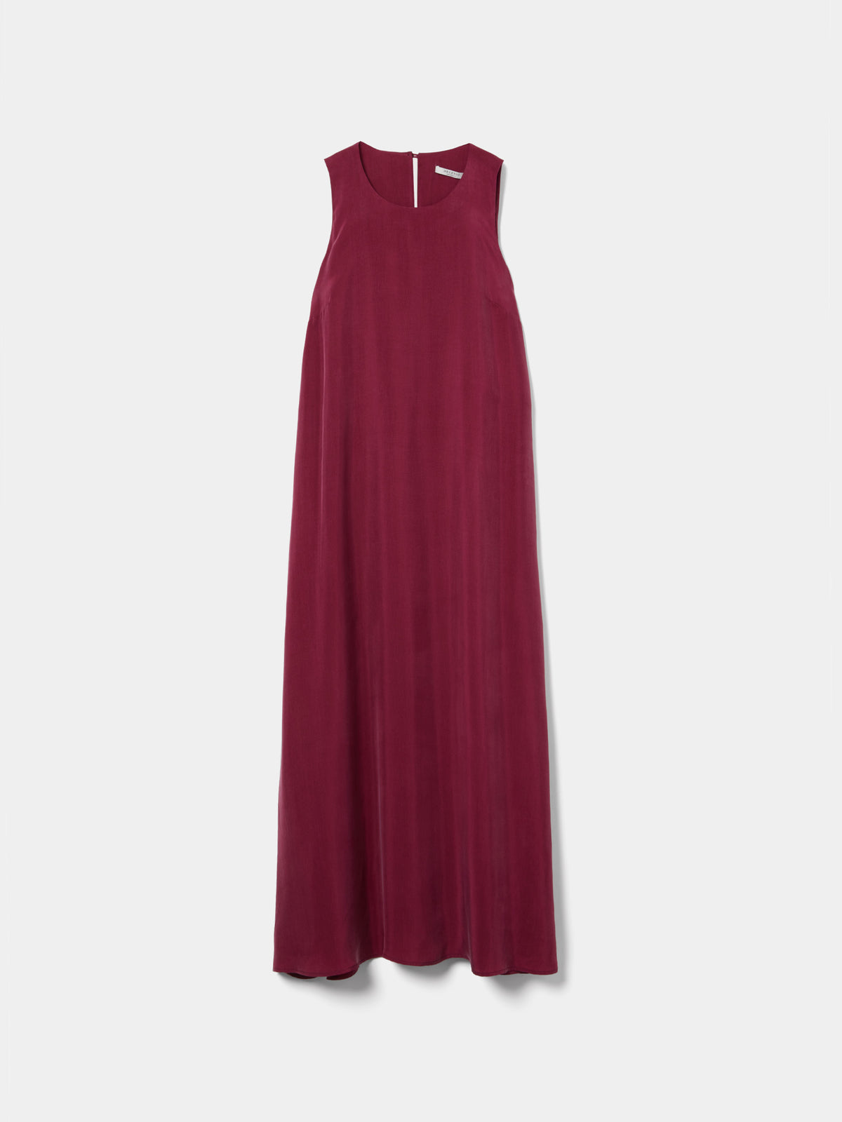 Vestido midi fluido em cupro