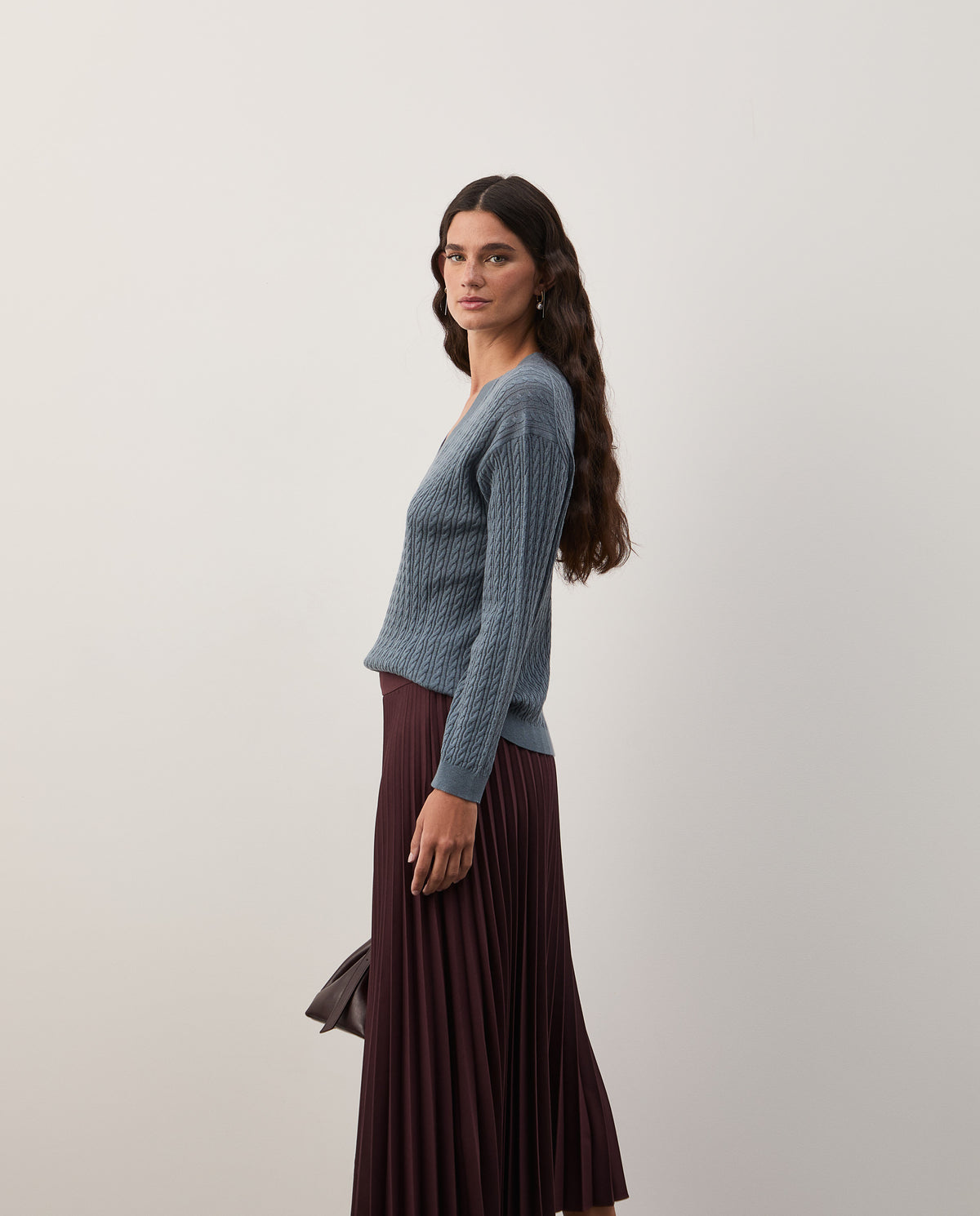 Camisola malha entrançada