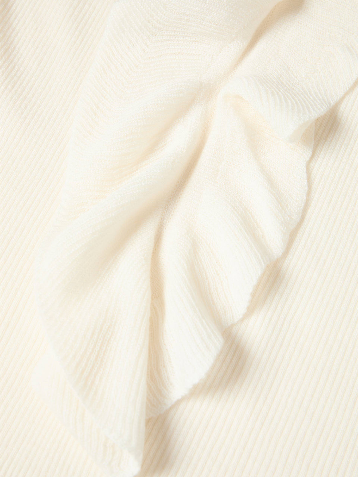 Camisola de malha com folhos