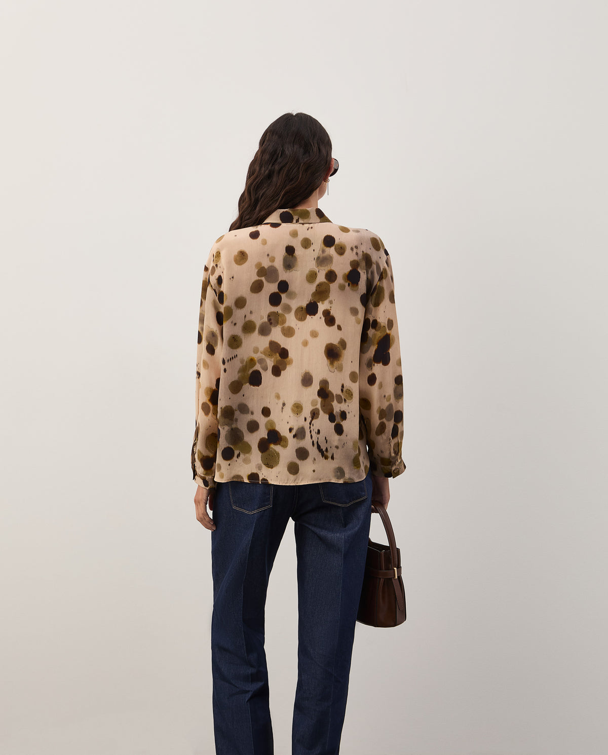 Blusa fluida estampada