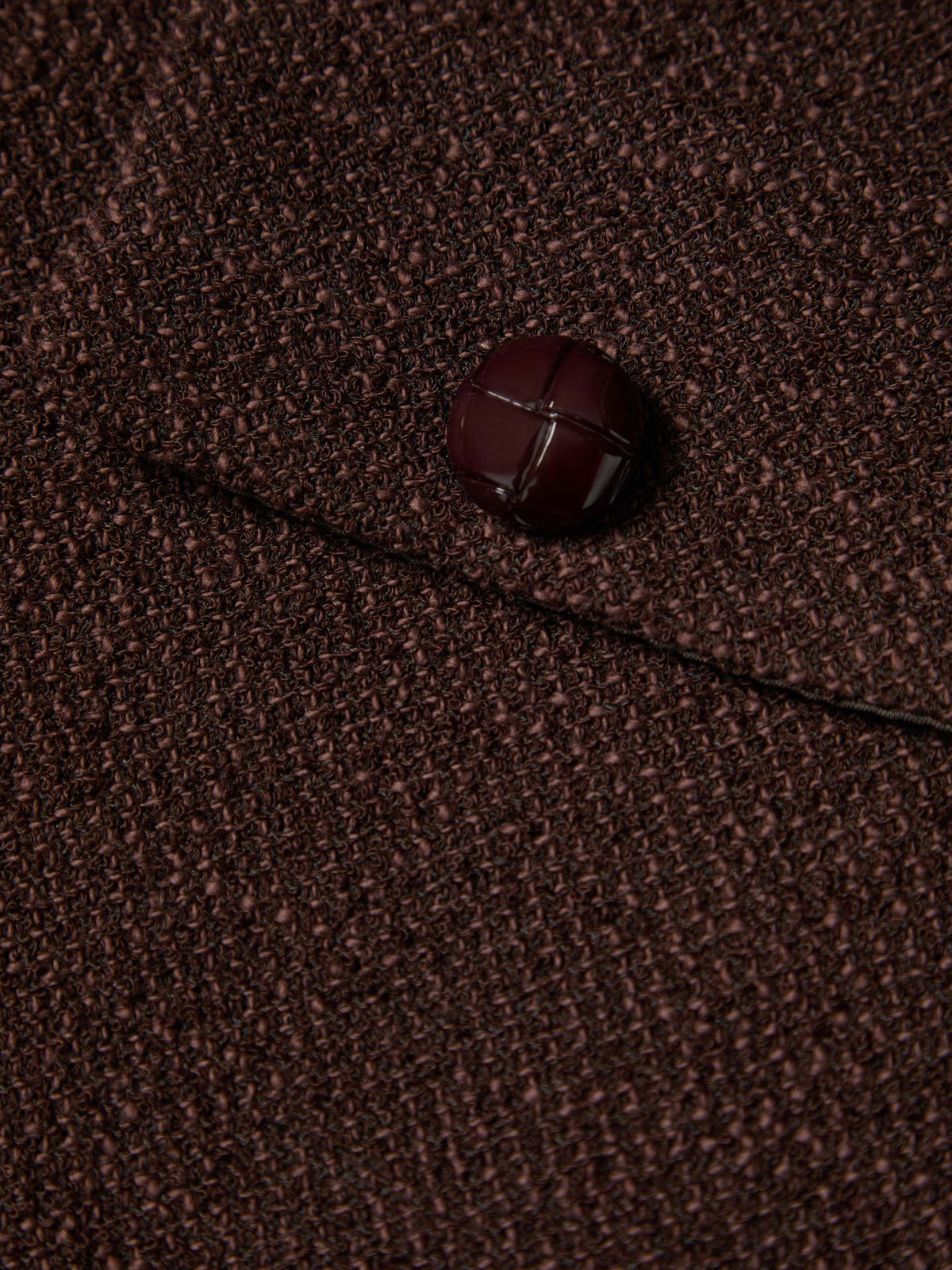 Casaco curto em tweed