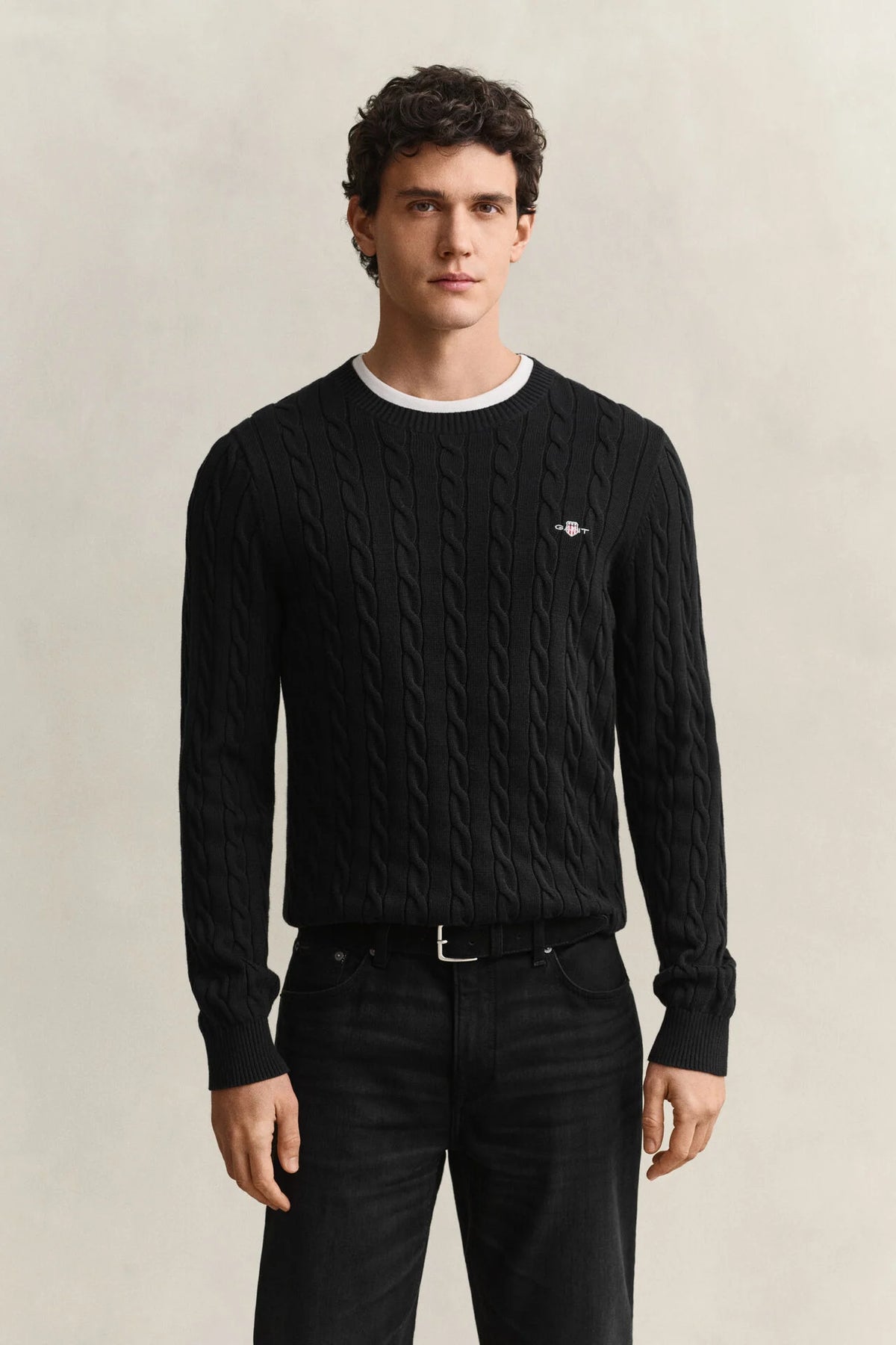 Camisola em malha entrançada Classic