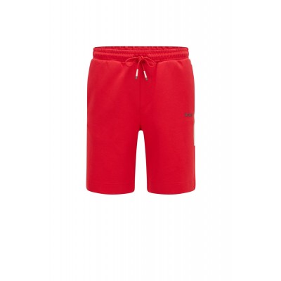 COTTON-BLEND SHORTS WITH CONTRAST LOGO